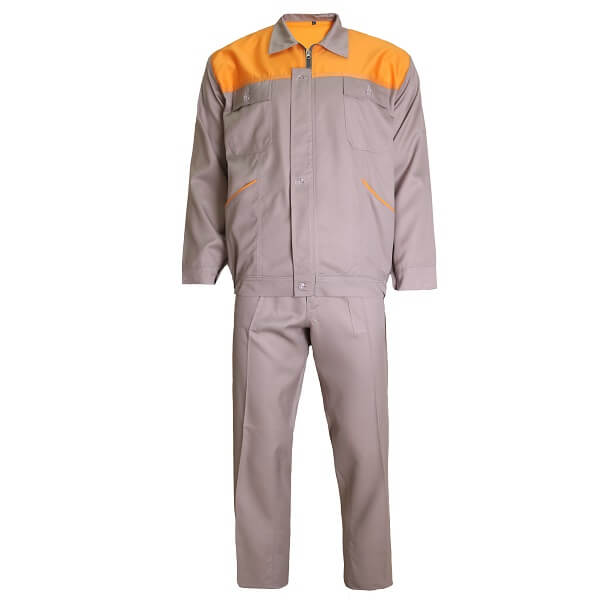 لباس کار اطلس (استخوانی-زرد)