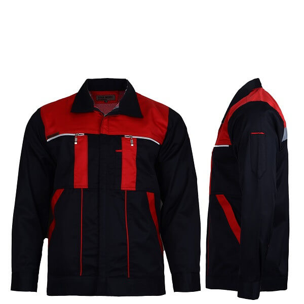 لباس کار سیناورک (مشکی-قرمز)